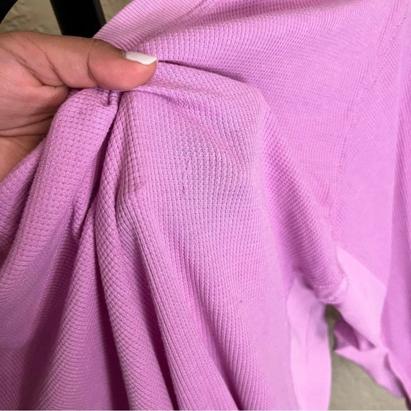 Purple Wild Fable Waffle Knit Long Sleeve - Picture 5 of 7